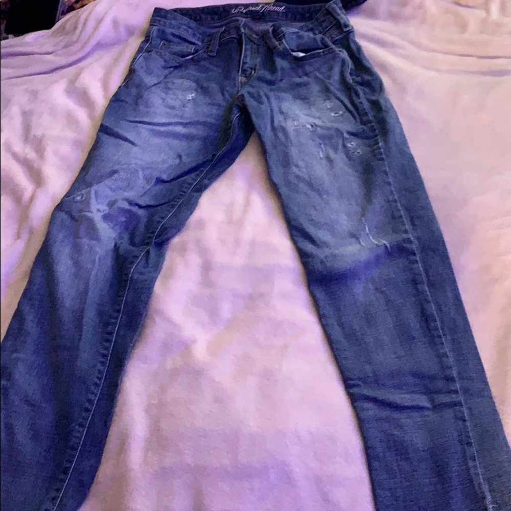 Light wash ripped jeans
